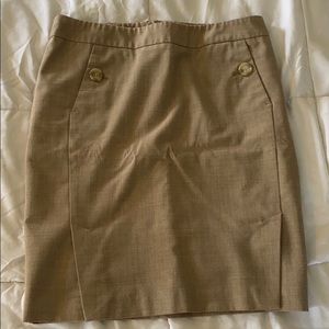 Tan pencil skirt